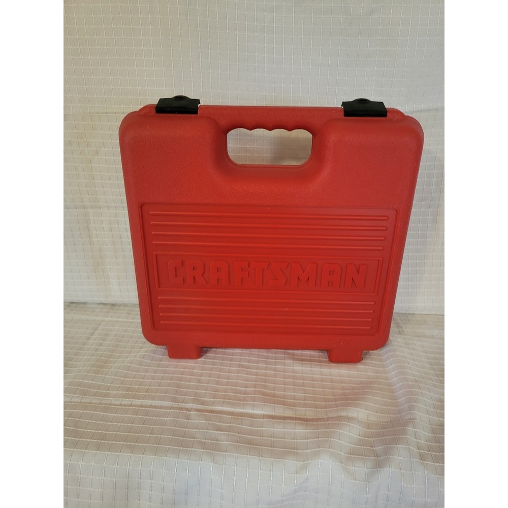 Craftsman Red Hard Plastic Power Tool Carrying Case Storage Box with Handle